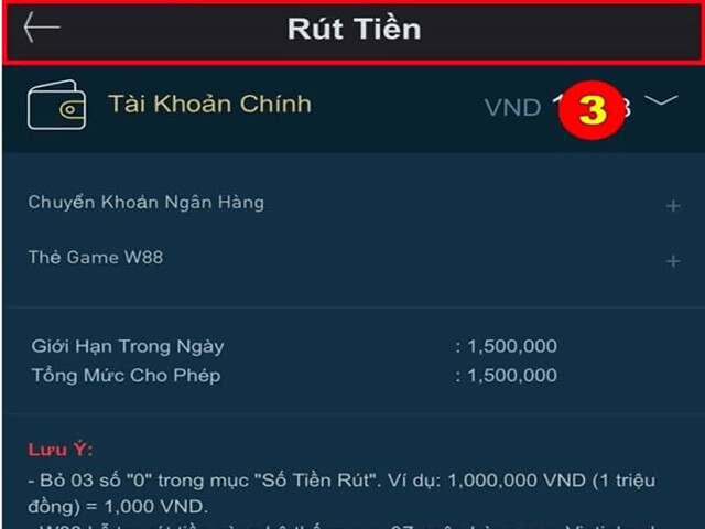 Những lưu ý quan trọng để rút tiền W88 thành công