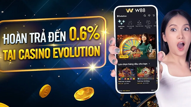 Điểm nổi bật của sòng bài trực tuyến Evolution W88